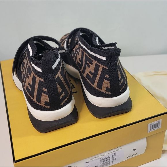 Authentic FENDI sneakers filato rega banda FF in size 39 - Picture 2 of 6